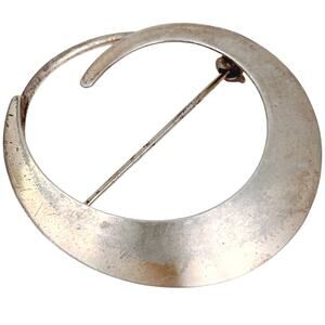 VTG Sterling 3.5g Silver Signed Beau 1960s Brooch Mid Century Modernist Pin